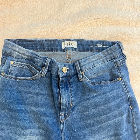 Nicole Miller Blue Straight Leg Jeans Classic Fit - Picture 4 of 6